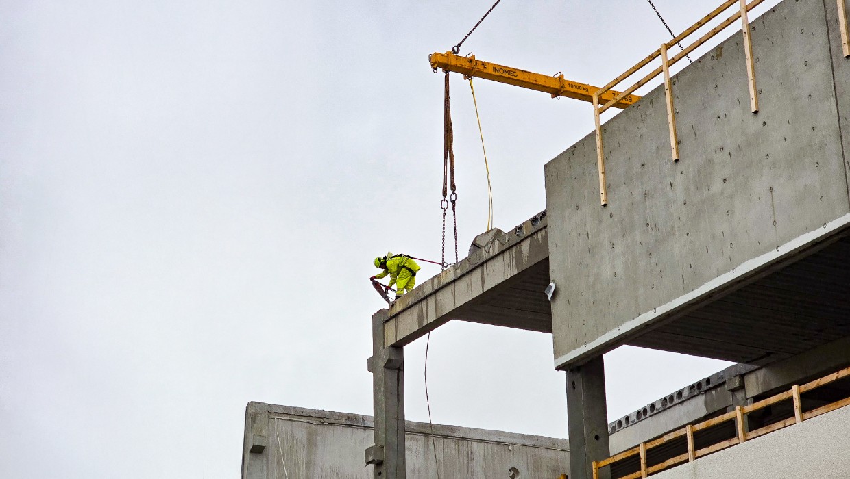 demontering av betongblock